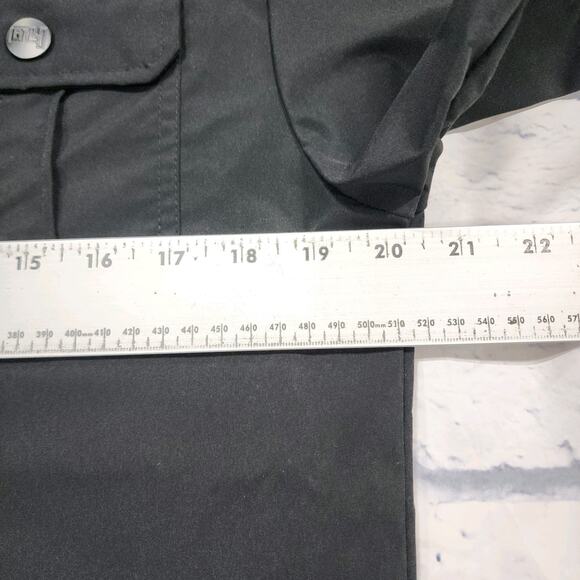 GTL4 MENS SIZE S Black Button Front Short Sleeve Mesh Zip Pocket Military - Picture 7 of 12